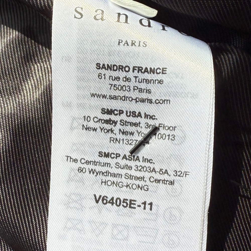 Sandro Tweed Pattern Evening Jacket - image 7